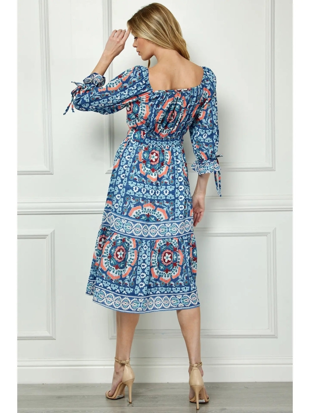 Figueroa& Flower Midi Dress M - Picture 3 of 9